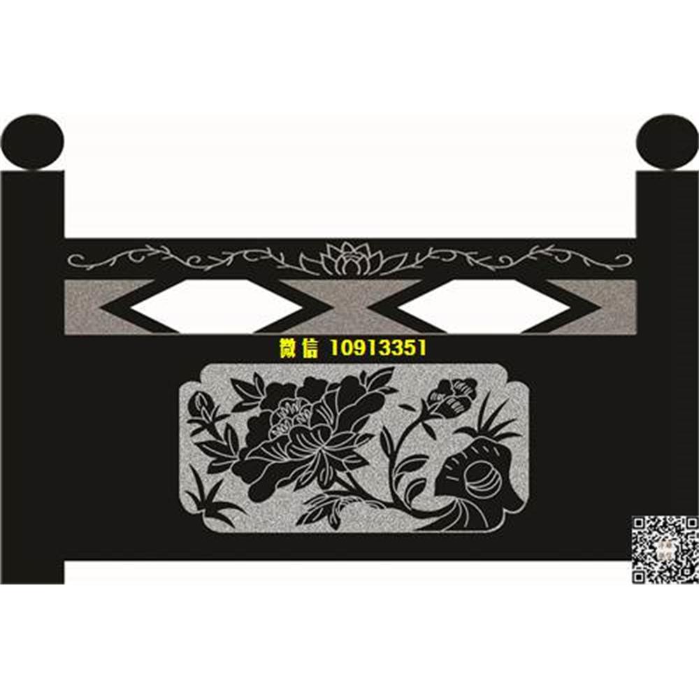 精雕图184牡丹花栏板精雕图线雕图线条图单线铣底图_电脑雕刻plt文泰矢量图精雕图浮雕图